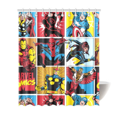 Papeis Marvel (67) Shower Curtain 72"x84"